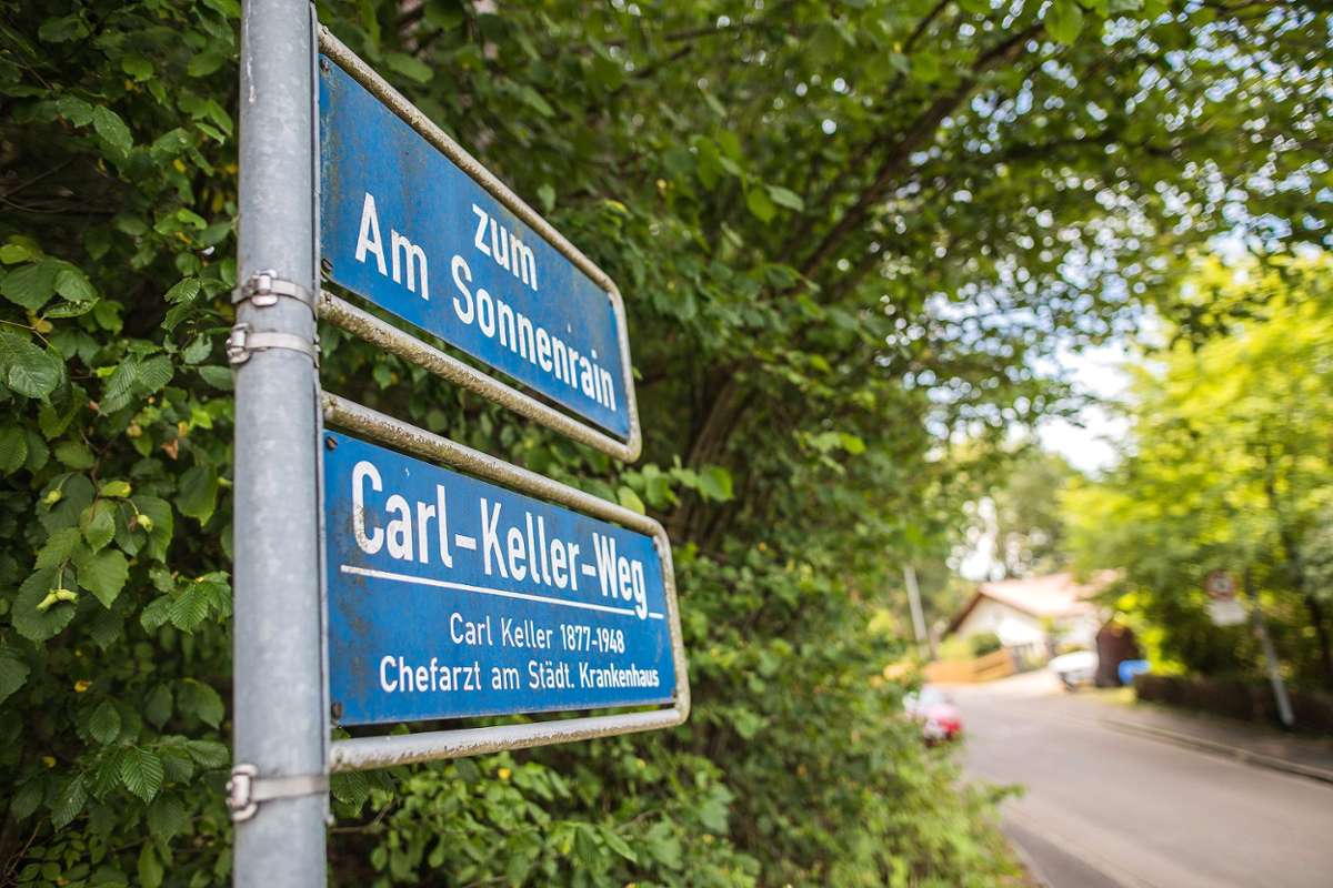 Der Carl-Keller-Weg am Hünerberg soll nach Meinung der Grünen umbenannt werden. Foto: Kristoff Meller