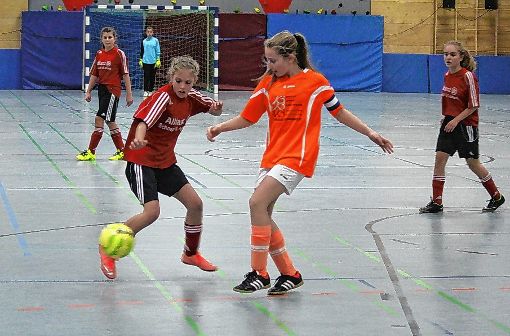 Wiesental-Endspiel: Der FC Hausen (grün) bekommt es bei den E-Junioren mit dem  TuS kleines Wiesental zu tun. Foto: Die Oberbadische
