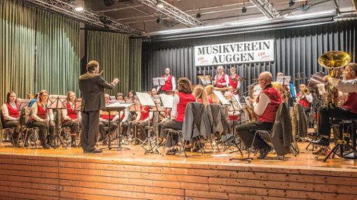 Der Musikverein Auggen begeisterte die Zuhörer in der Sonnberghalle. Foto: Alexander Anlicker
