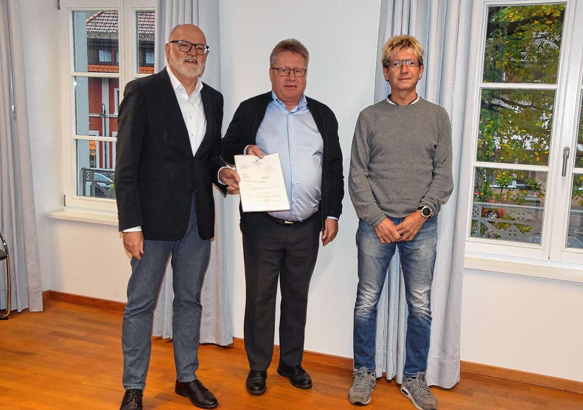 Klemens Ficht, Andreas Wießner und Andreas Schneider vom Landratsamt (v.l.). Foto: Ulrike Jäger