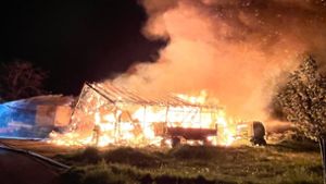 Lörrach: Hütte bei Haagen brennt nieder