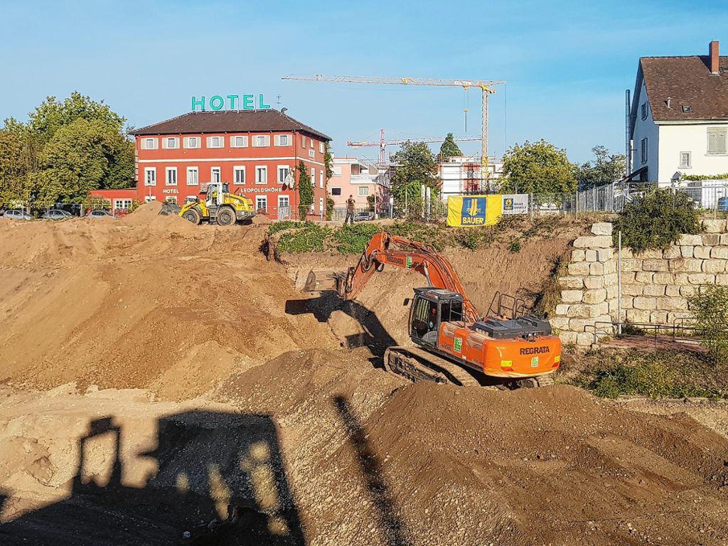 Weil am Rhein: Bauarbeiten für Dreiländergalerie an Hangkante gestartet