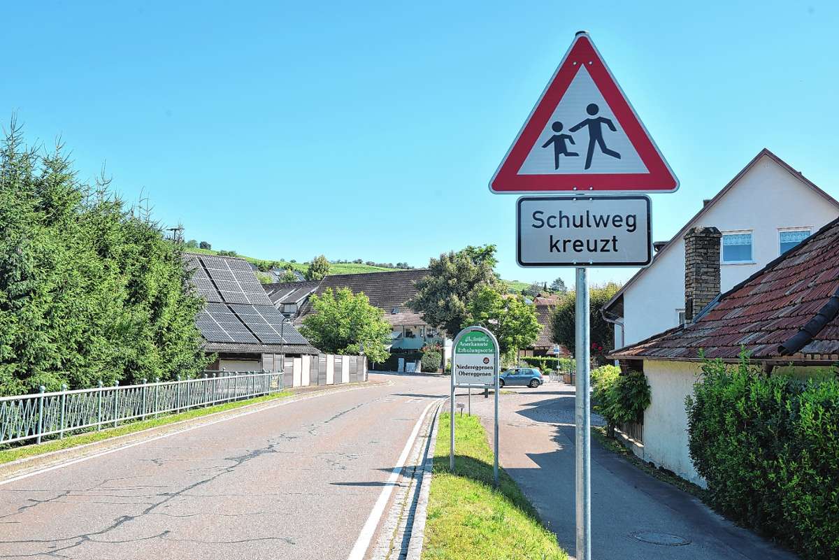 Schliengen: Ortseingangssituation und Radwege