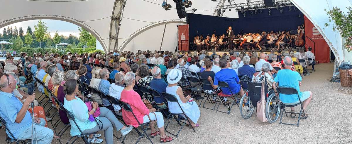 Das Markgräfler Symphonieorchester spielte auf der Landesgartenschau in Neuenburg. Foto: zVg