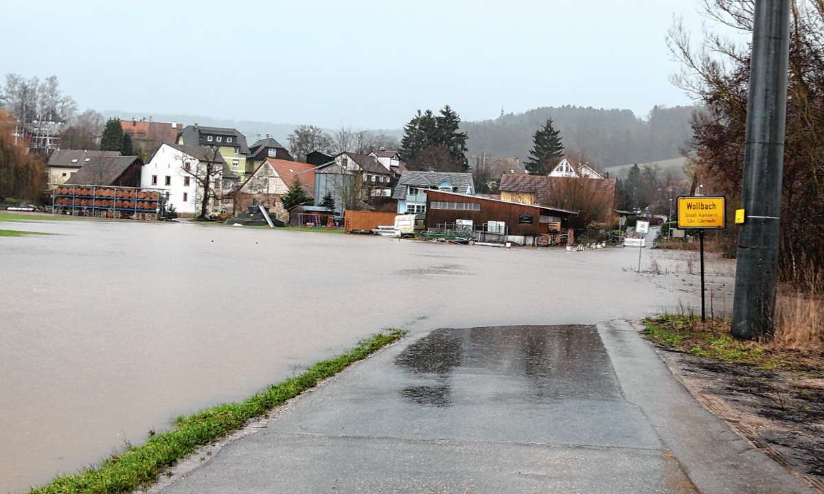 Kandern: Hochwasser in Wollbach