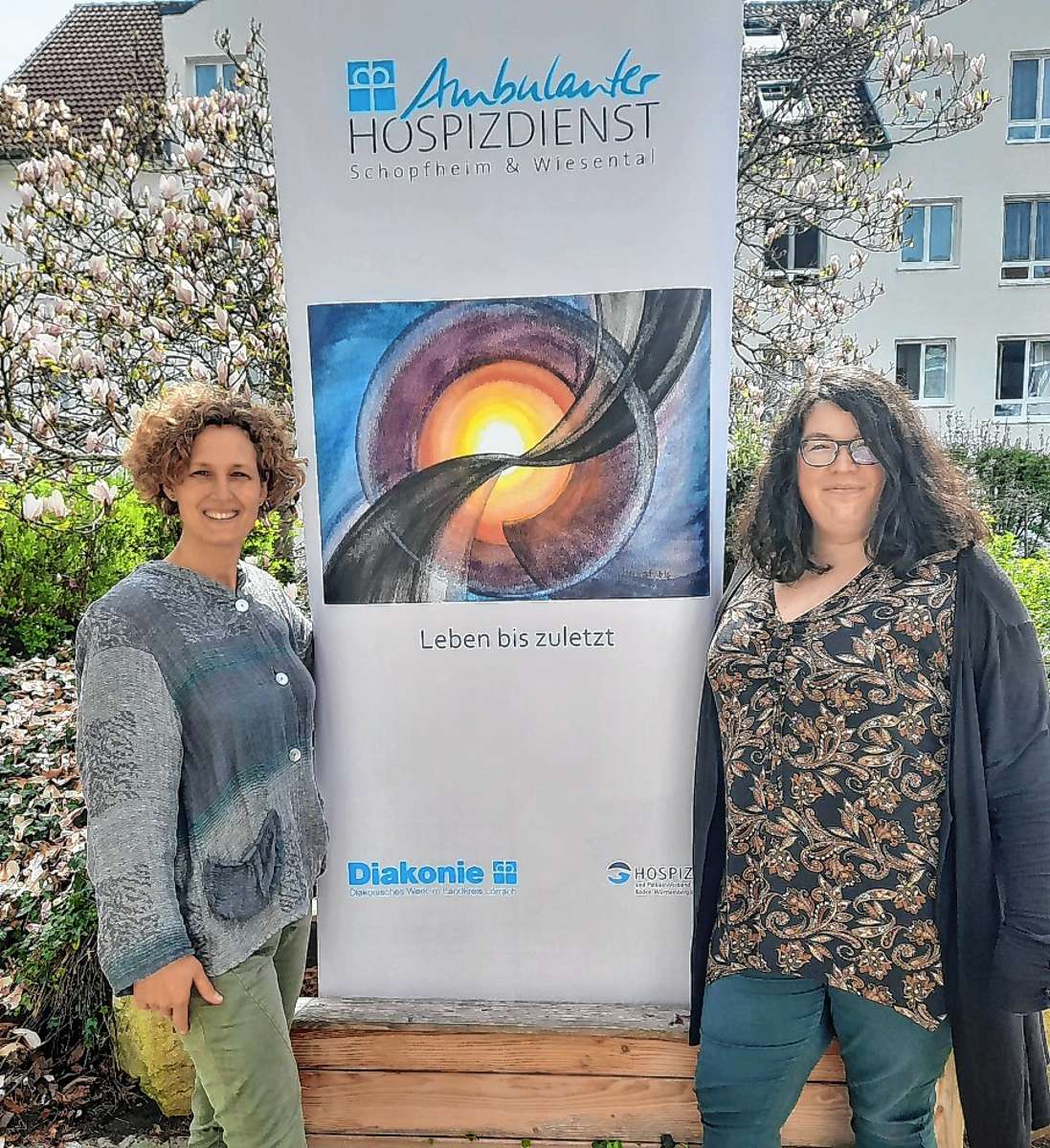 Wollen auf die wichtige Arbeit des ambulanten Hospizdiensts Schopfheim & Wiesental aufmerksam machen: die Koordinatorinnen Sofie Harscher und Kerstin Wunderle (von links).                                                                                                                                         