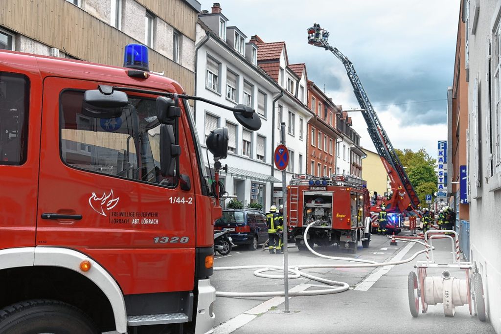 Lörrach: Brand in Chrischonastraße