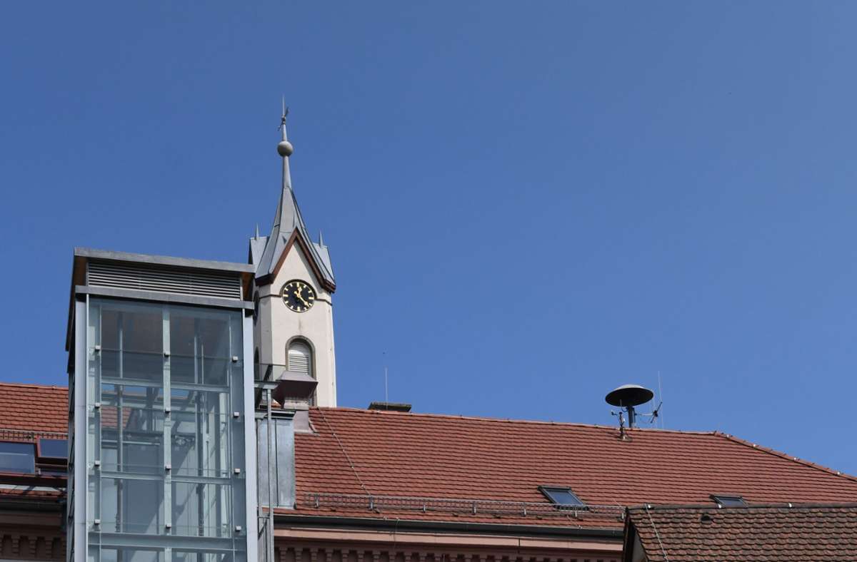 Sirene auf dem Dach des Auggener Rathauses Foto: Alexander Anlicker
