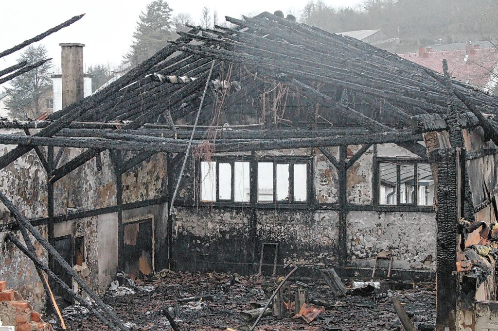 Inzlingen: Brandruine bleibt weiterhin gesperrt