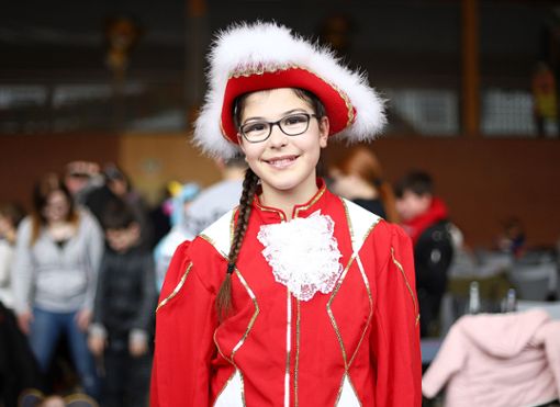 Eileen (11 Jahre): „Ich habe mich heute zum ersten Mal als Funkenmariechen verkleidet. Ich habe mal getanzt und das Kostüm hat  mir schon immer gefallen.“  Foto: Kristoff Meller Foto: mek