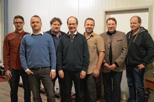Mitglieder des CDU-Ortsverbands: (von links) Yannik Domagala, Gerrit Höveler, Jürgen Czech, Christian Renkert, Markus Büchin, Jürgen Rausch und Rolf Berner. Foto: Silke Hartenstein