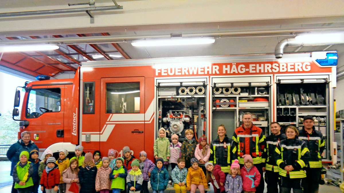 Häg-Ehrsberg: Aufgeregte Kinder bei der Feuerwehr
