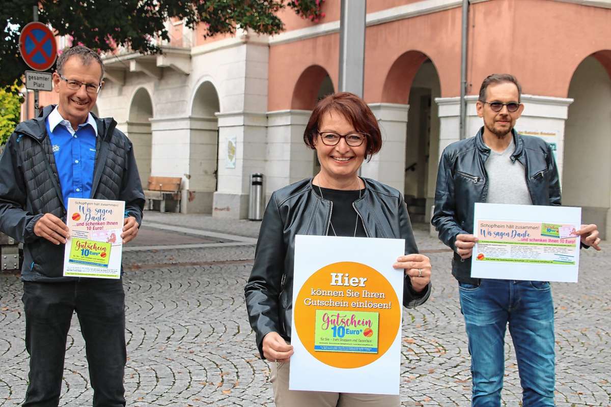 Schopfheim: Gewerbeverein verteilt Einkaufsgutscheine
