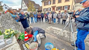 Efringen-Kirchen: Erster Stolperstein für einen ermordeten Behinderten