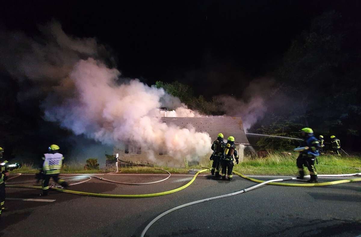 Muggenbrunn: Haus brennt vollständig aus
