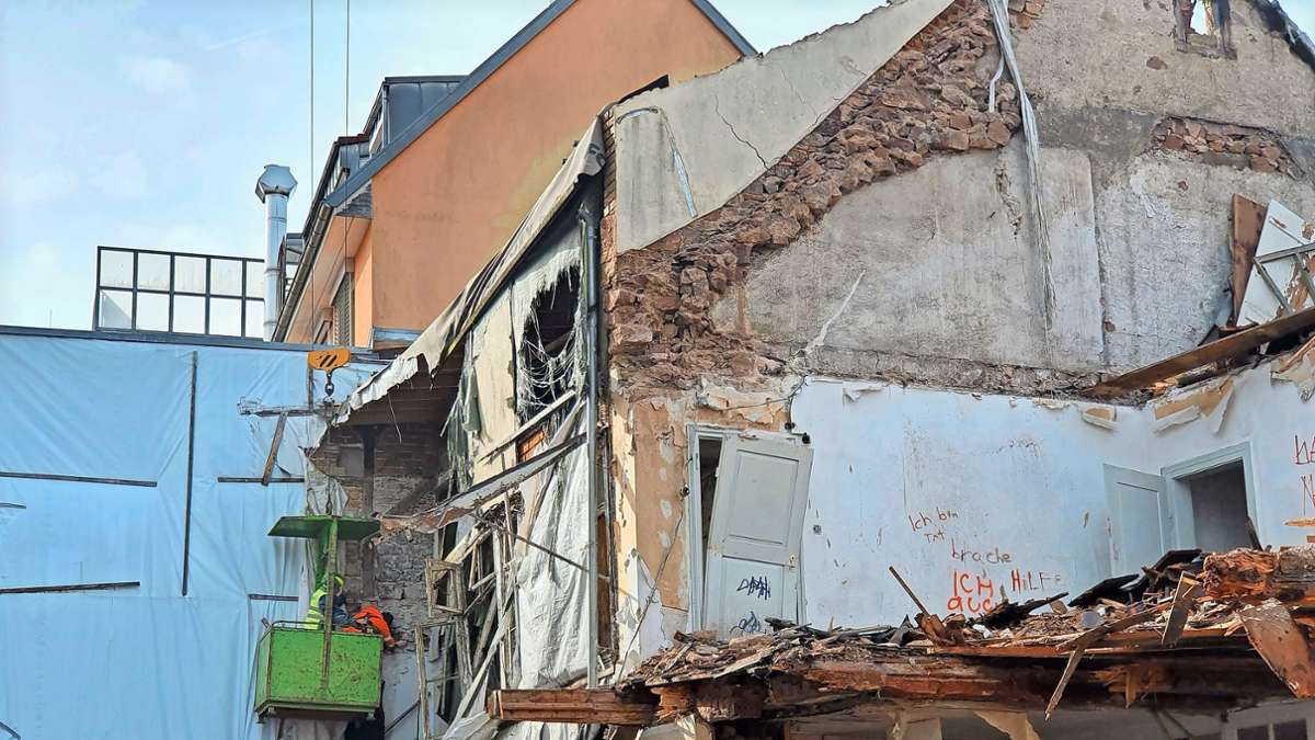Uehlin-Häuser: Abriss nähert sich Ende