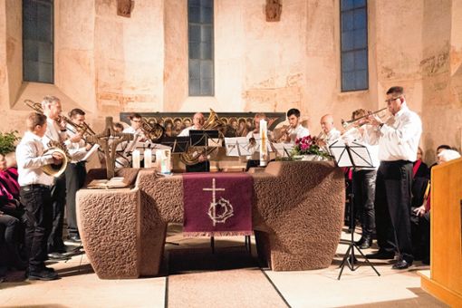 Die Stadtmusik Lörrach gastierte in der Niedereggener Kirche. Foto: Christiane Breuer