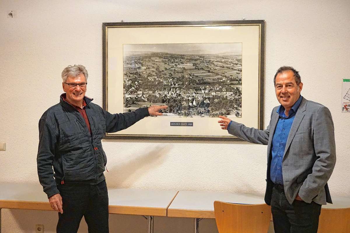 Es geht um Binzen, aber auch um den GVV: Stephan Kahl (l.) und Bürgermeister Andreas Schneucker freuen sich auf die Zusammenarbeit. Foto: Ingmar Lorenz