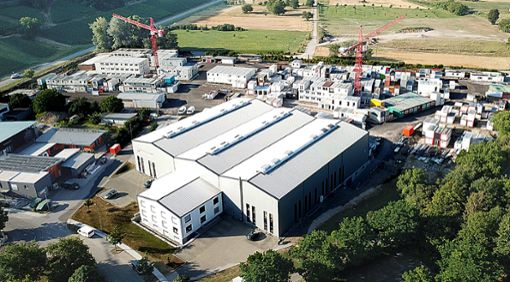 Blick auf das große Firmenareal der Würzburger GmbH in Rheinweiler. Foto: zVg