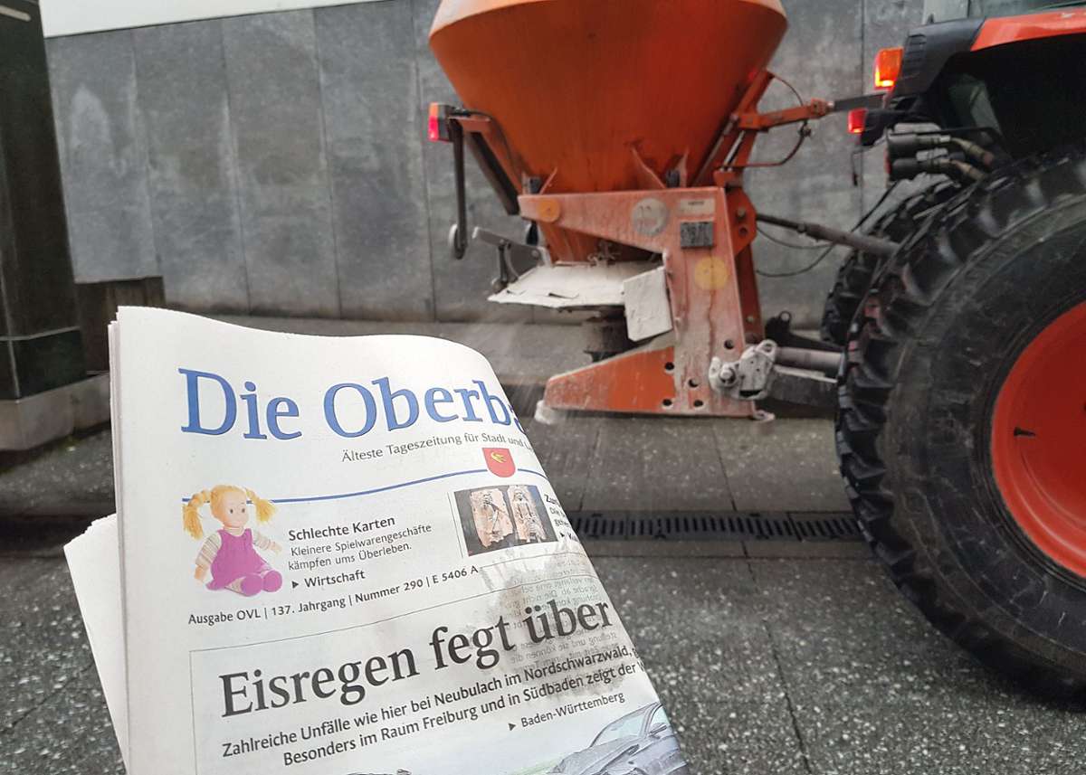Lörrach: Bei Glatteis verletzte Zusteller: Wenn die Zeitung nicht kommt