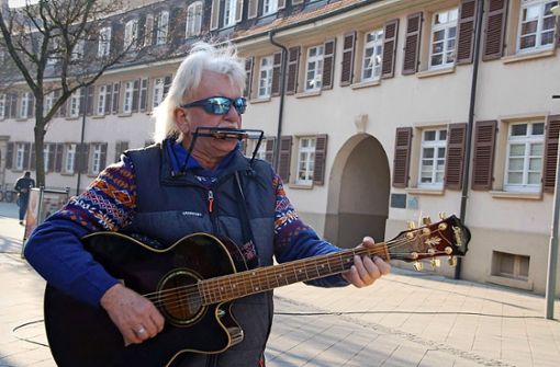 Klaus Böffert ist musikalisch gerne auf den Straßen Rheinfeldens unterwegs. Foto:  
