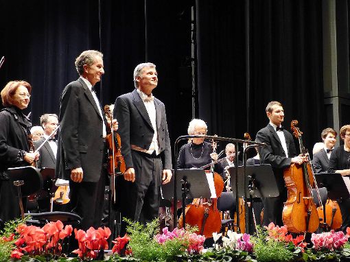 Stephan Malluschke mit dem Oberrheinischen Sinfonieorchester  Foto: Gottfried Driesch Foto: Die Oberbadische