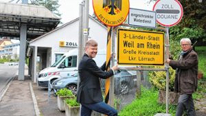 Weil am Rhein: Erstes neues Schild