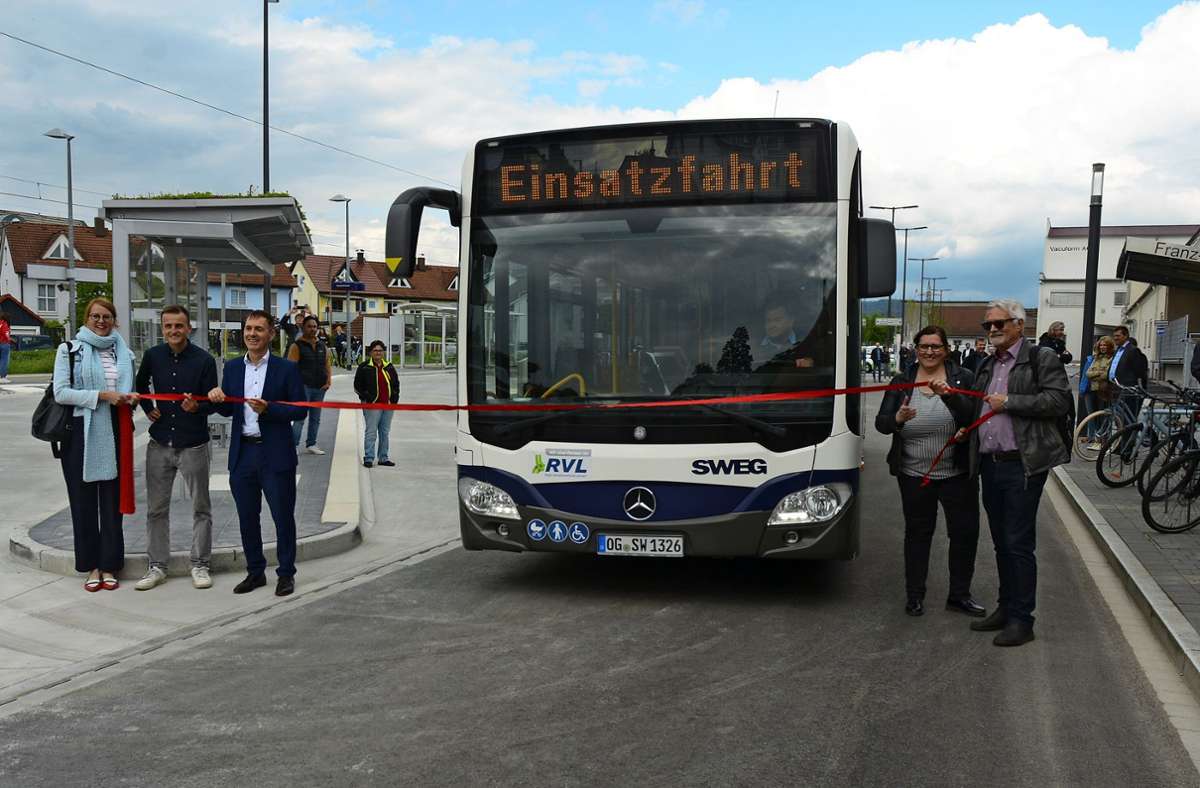 Lörrach: Mobilitätsdrehscheibe am S-Bahn-Halt eröffnet