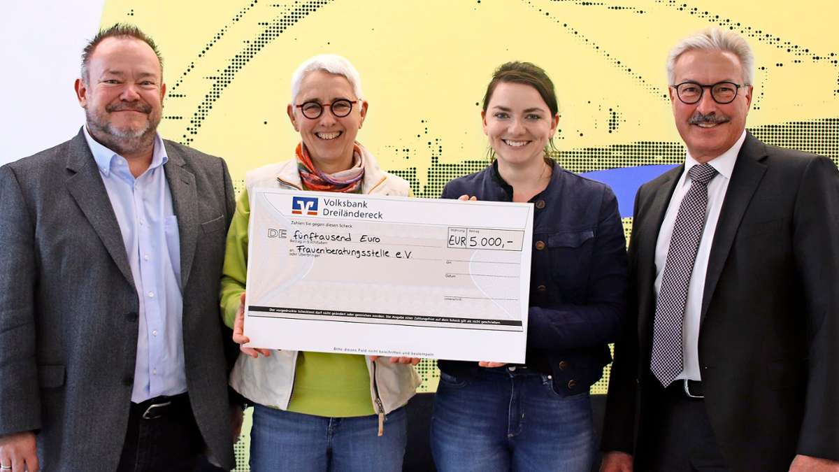 Bürgerstiftung Weil am Rhein: Frauenberatungsstelle erhält 5000 Euro