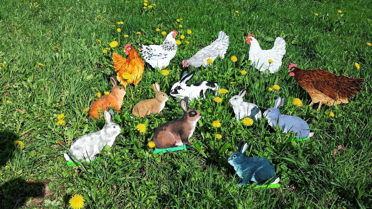 Schopfheim: Hasen und Hühner wünschen frohe Ostern