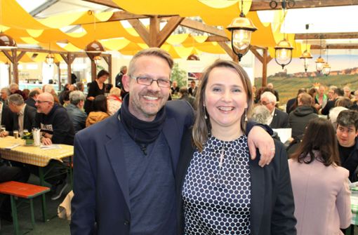 Die Geschäftsführer Natalia Golovina und Thomas Platzer freuen sich über den gelungenen Messe-Auftakt. Foto: Bernhard Konrad