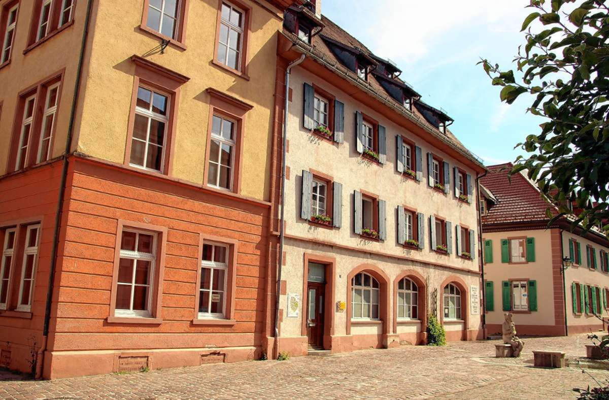 Der denkmalgeschützte frühere Kornspeicher – aktuell als Förderschule  genutzt –  ist ein prägendes Gebäude in der Schopfheim Altstadt Foto: Archiv