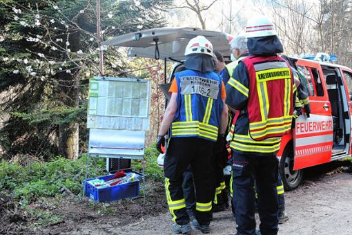 Einsatzplanung bei einem Waldbrand in Kandern im Frühjahr: Damit die Feuerwehr leistungsfähig bleibt, braucht es auch Investitionen. Foto: Alexandra Günzschel