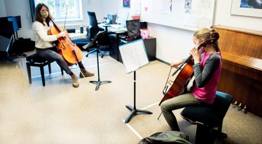 Der Unterricht an den Musikschulen läuft weiter - wenngleich mit einigen Einschränlungen (Symbolfoto).   Foto: dpa/Hauke-Christian Dittrich