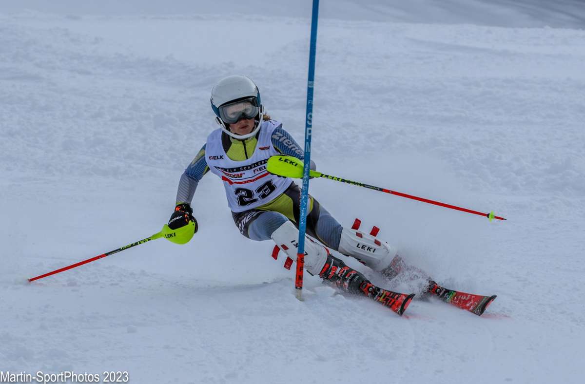 Eva Höcht zeigt sowohl im Slalom als auch im Riesenslalom eine starke Leistung. Foto: Martin-SportPhotos