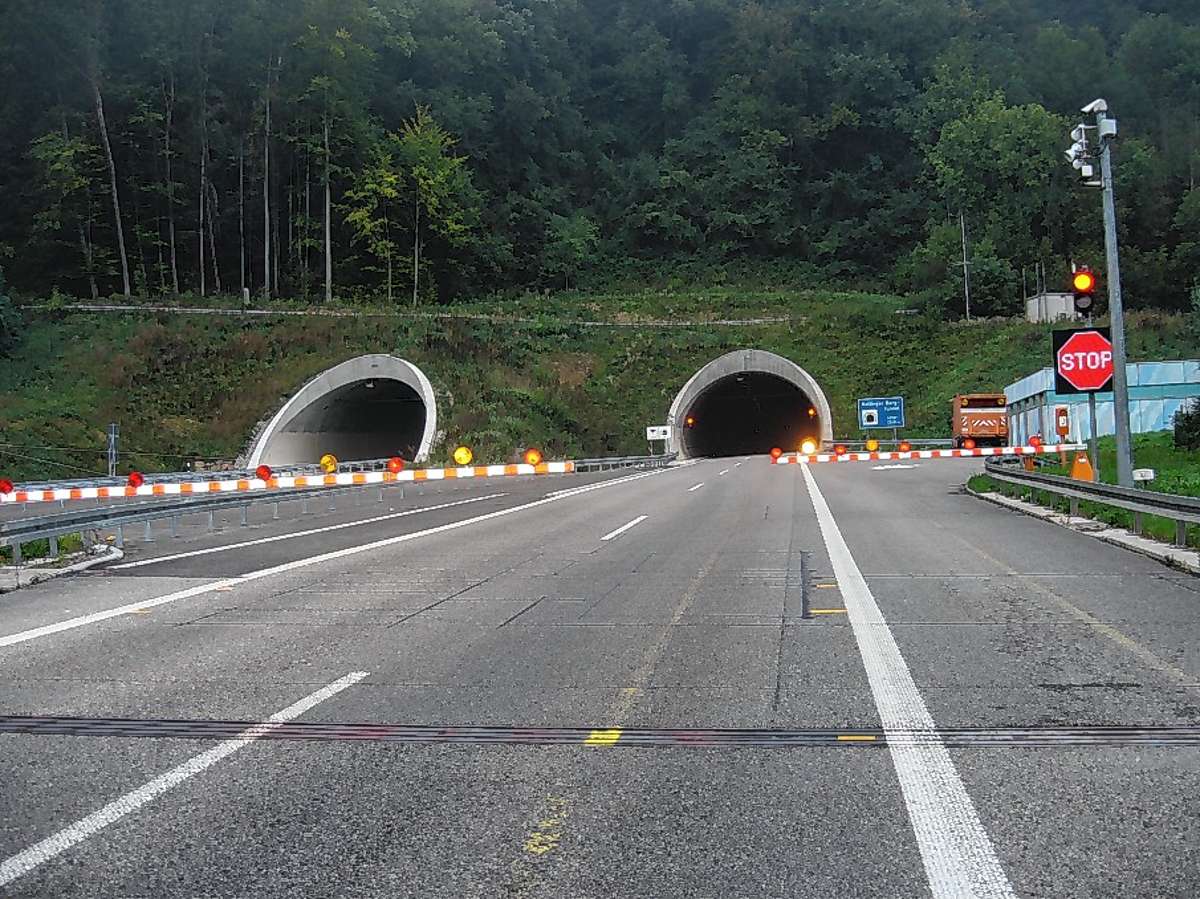 Rheinfelden: Nollinger Bergtunnel gesperrt