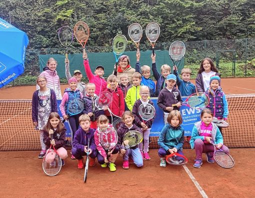 21 Kinder nahmen am Tennis-Turnier teil. Foto: zVg