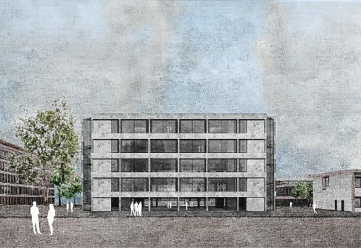 Baubeginn für das  „Flexible Office Building“ von Roche Pharma in Grenzach ist im Mai oder Juni des kommenden Jahres.  
Grafik: zVg Foto: Die Oberbadische