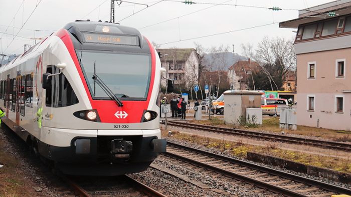 Schopfheim : Tödlicher Zwischenfall am Bahnhof