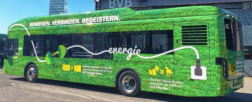 Basel: BVB beginnen mit dem Einsatz eines Elektrobusses