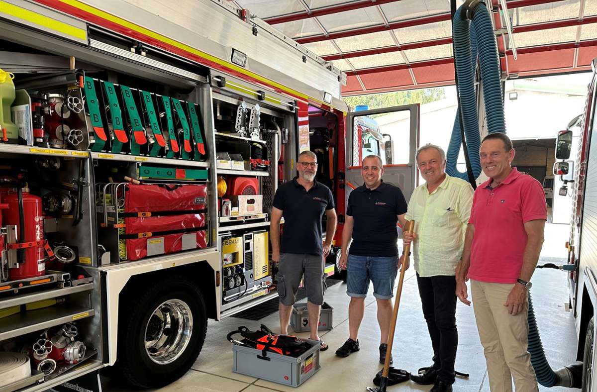 Besuch bei Maulburger Feuerwehr: Experten für Waldbrände in der Region