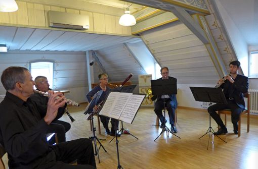 Das Ensemble Pentakkord bot unterhaltsame Kammermusik aus Frankreich. Foto: Willi Vogl