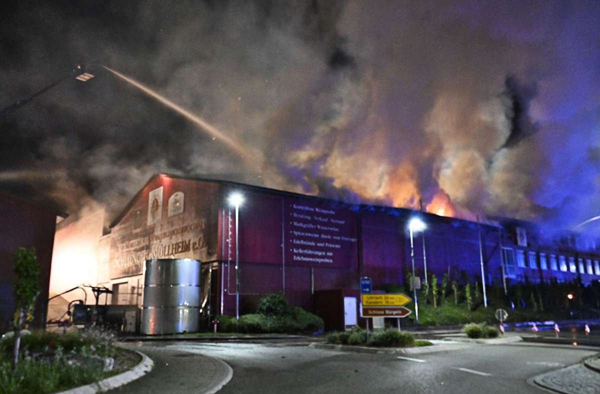 Winzergenossenschaft in Schliengen: Brand zerstört Flaschenlager