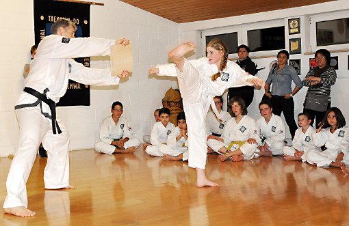 Eindrucksvoll: die Darbietungen im Taekwon-Do Center Dreiländereck  Foto: zVg Foto: Die Oberbadische