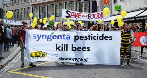 So wie bei der Basler Premiere im Jahr 2015, hoffen die Organisatoren des „March Against Monsanto & Syngenta“ auch heute wieder auf zahlreiche Teilnehmer.  
Archivfoto: Michael Werndorff Foto: Die Oberbadische