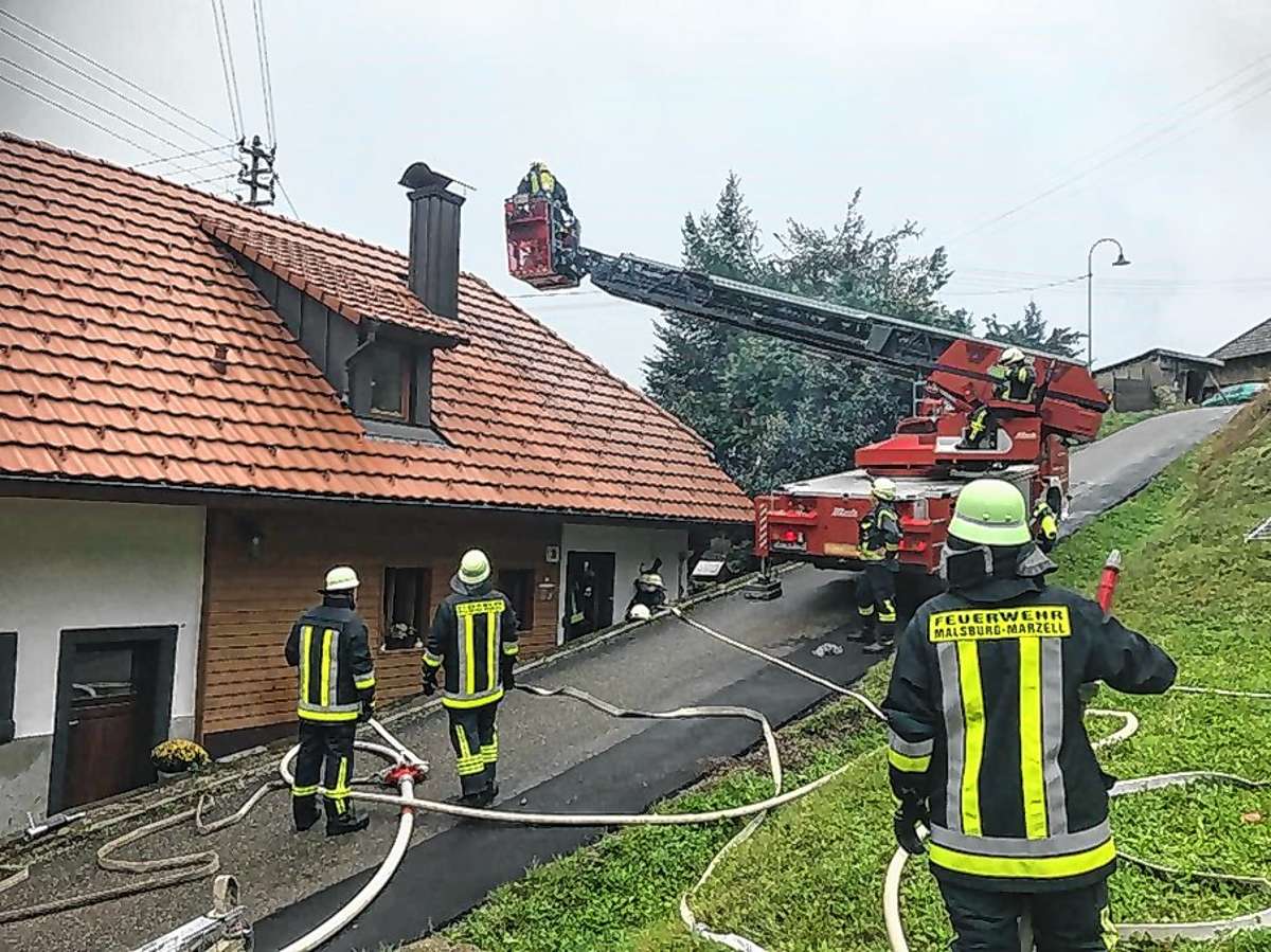 Malsburg-Marzell: Kaminbrand „sauber“ gelöscht