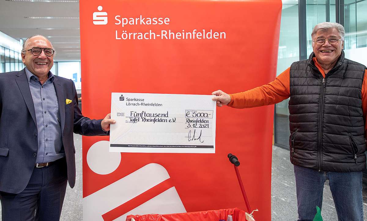 Rheinfelden: Sparkasse unterstützt Tafelladen