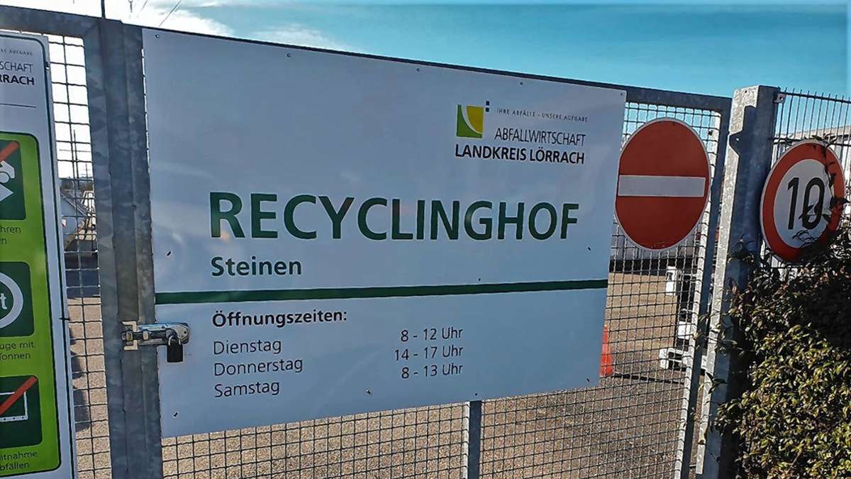 Kreis Lörrach: Alle Recyclinghöfe bleiben