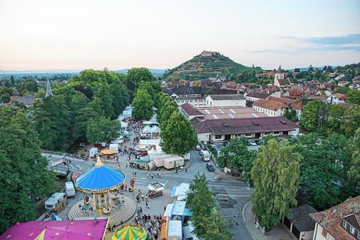 Das 66. Markgräfler Weinfest findet vom 5. bis 8. August auf dem Alfred-Schladerer-Platz in Staufen statt. Foto: zVg