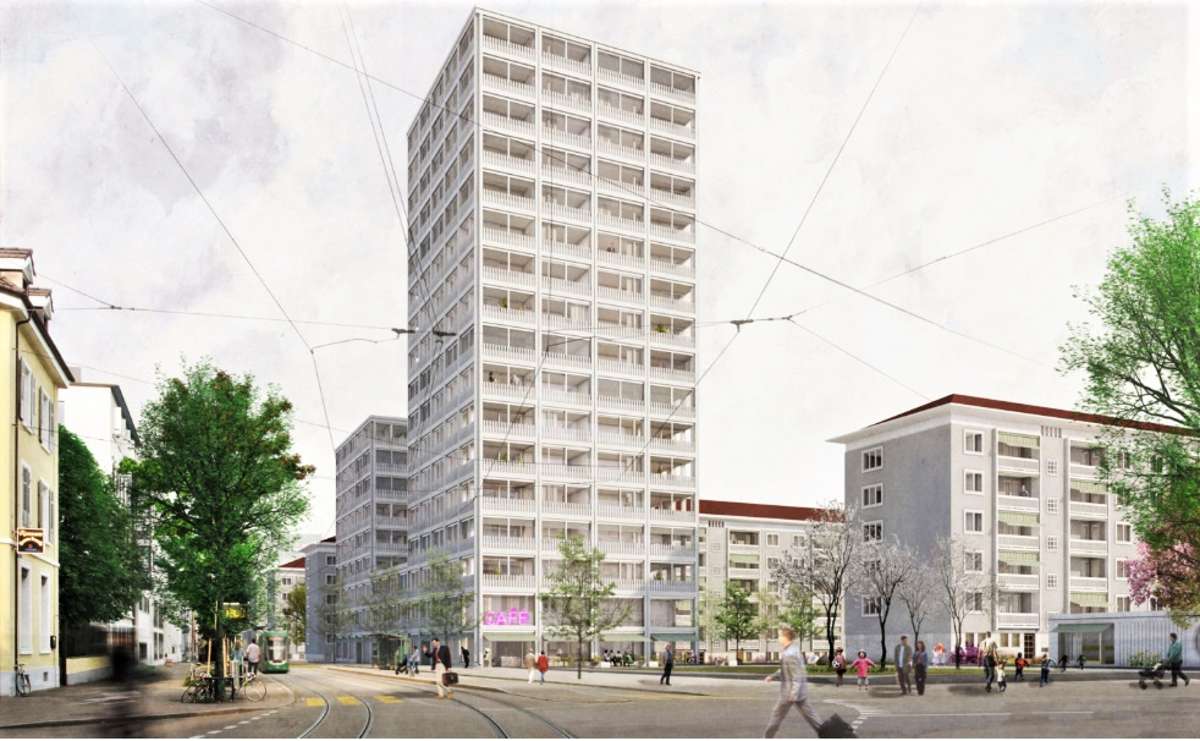 Basel: Hohe Bauten an der Nordtangente